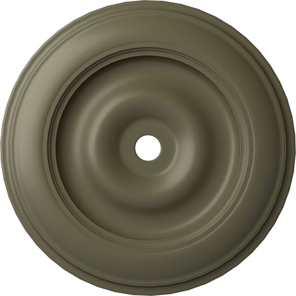 Ekena Millwork Classic Ceiling Medallion (Fits Canopies up to 8 1/4"), 44 1/2"OD x 4"ID x 4 "P, Spartan Stone CM44CLSSF - main